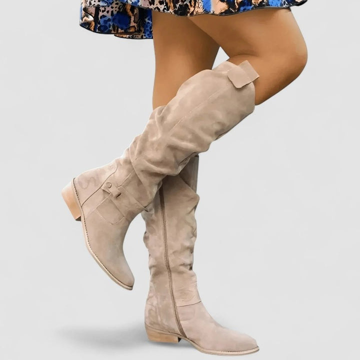 Lucille | Western-Inspired Knee-High Boots