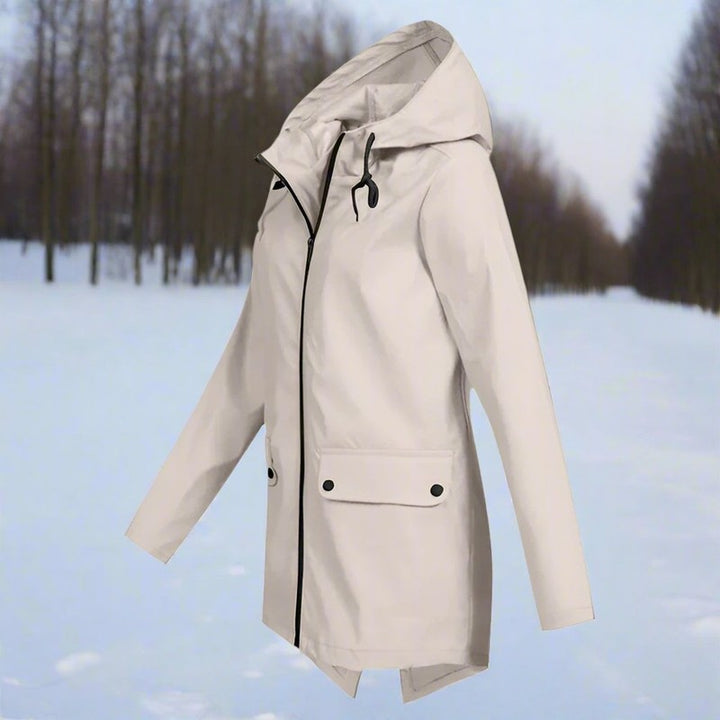 Lorraine | Women's Longline Hooded Rain Jacket