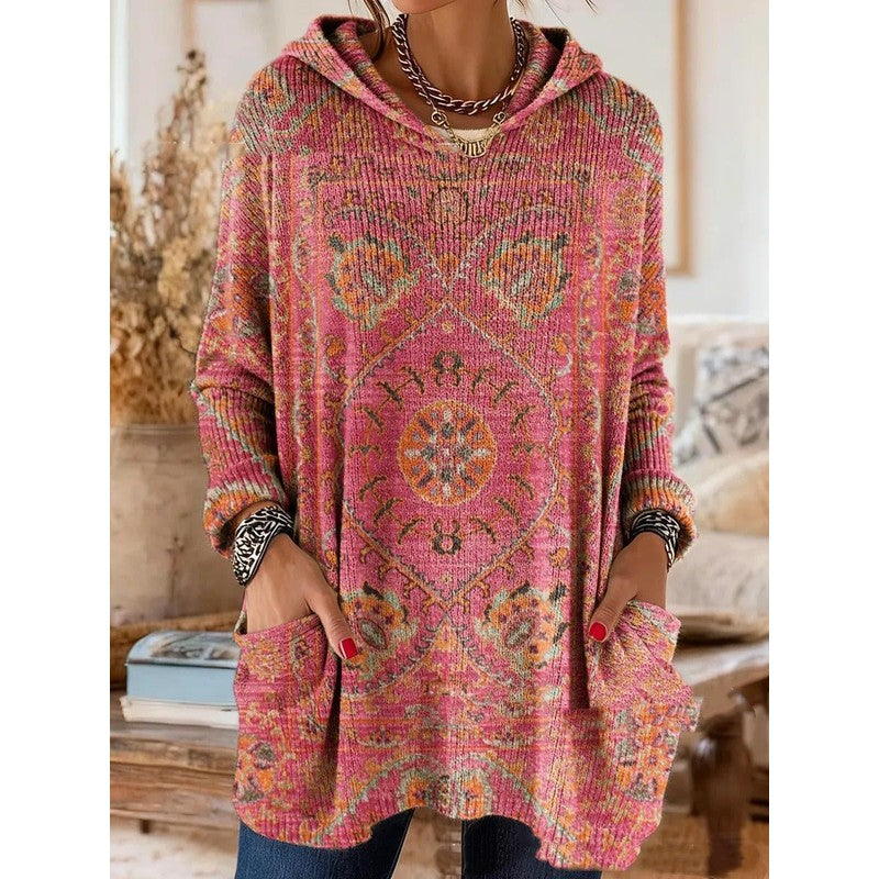 Lizzy | Kapuzen-Tunika mit Retroprint
