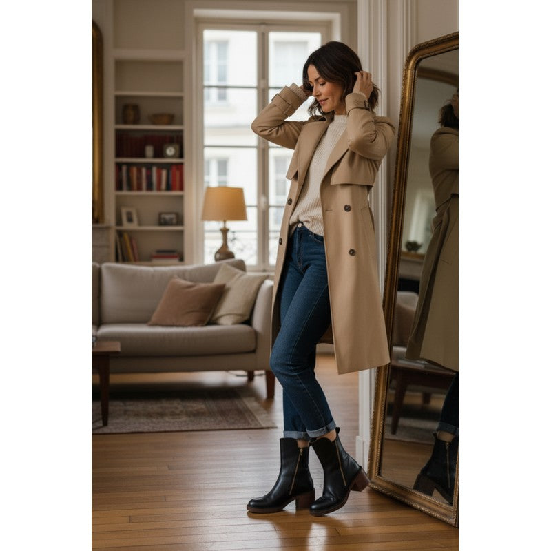 Pernelle | Square Heel Ankle Boots