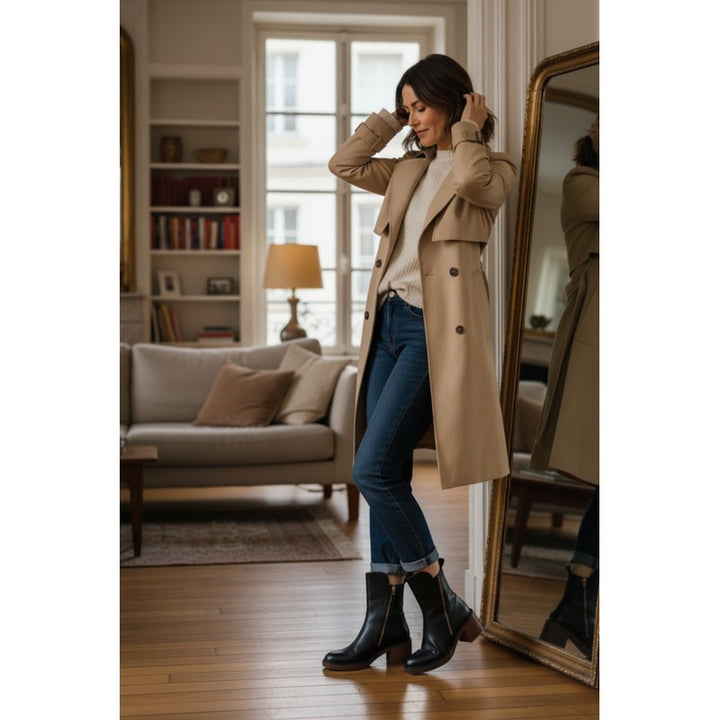 Pernelle | Square Heel Ankle Boots