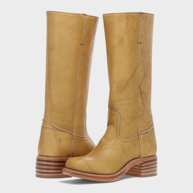 Women Knee-High Distressed Boots