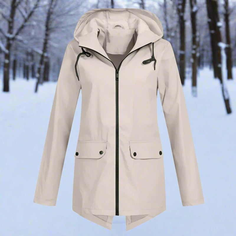Lorraine | Women's Longline Hooded Rain Jacket