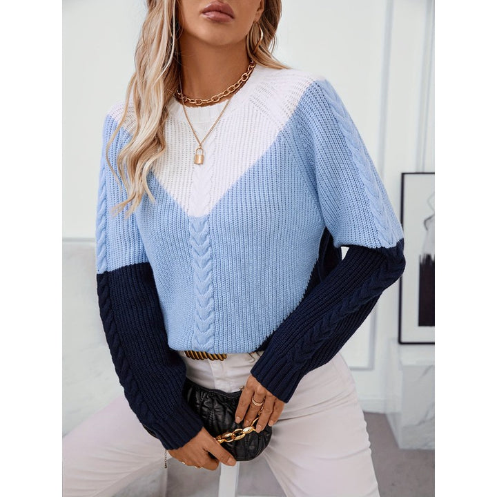 Matilda | Colorblock Cable-Knit Sweater
