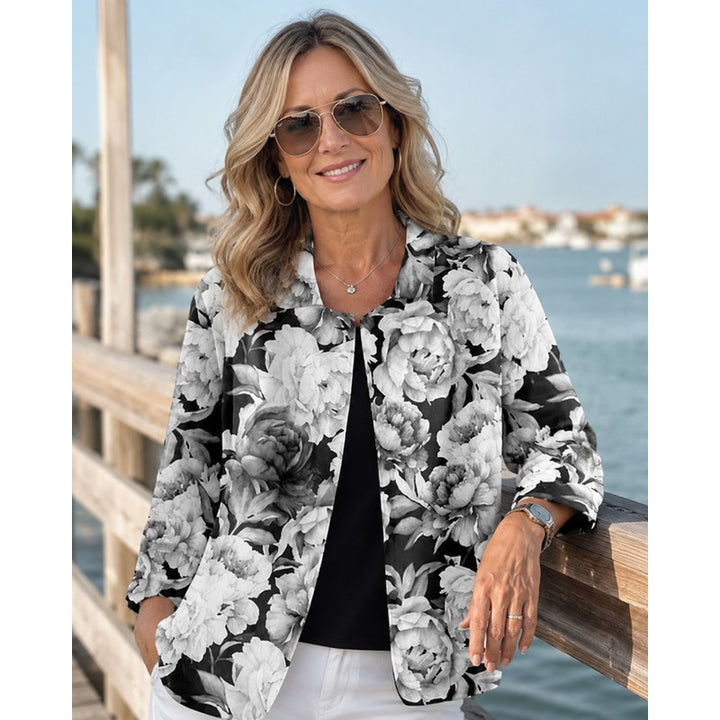 Leontina | Floral Print Boxy Blouse