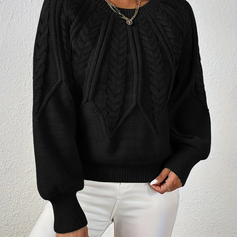 Women's Sweater | Relaxed Cable-Knit Pullover