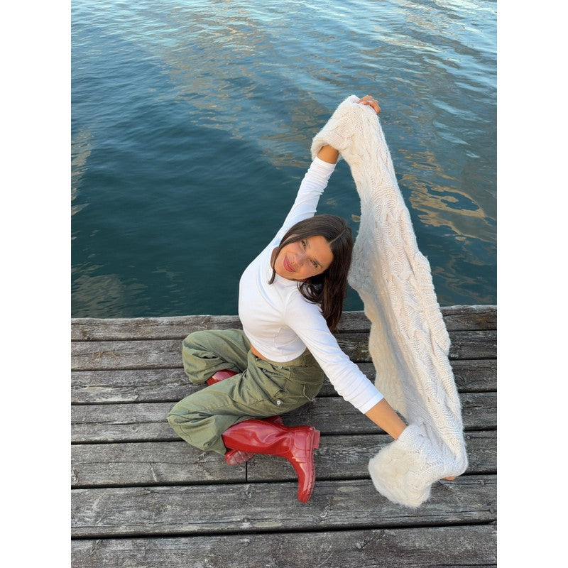 Evelyn | Vintage-Inspired Oversized Cable Knit Sweater