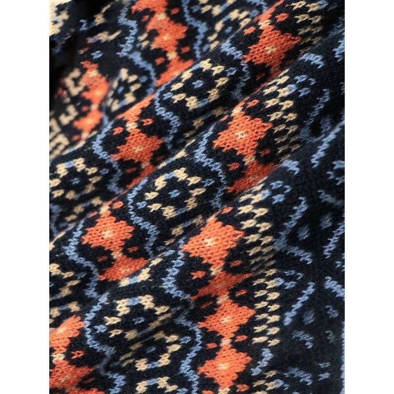 Thea | Vintage Jacquard Geometric Pullover