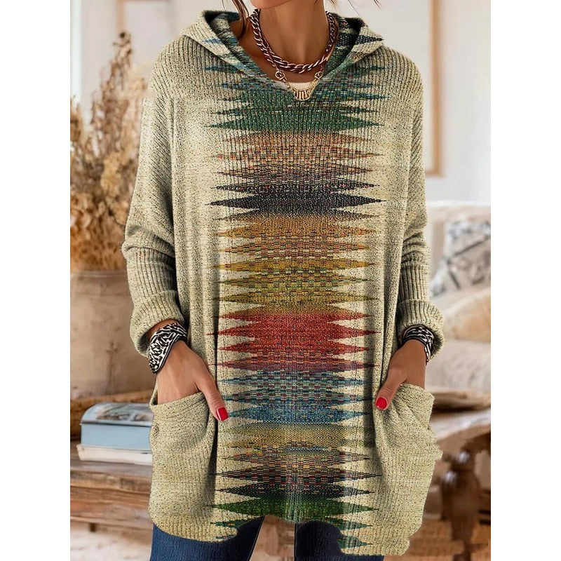 Lizzy | Kapuzen-Tunika mit Retroprint