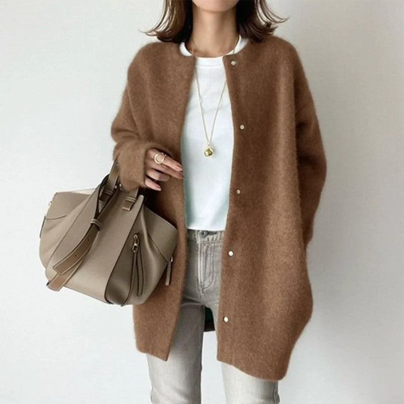 Diana | Button-Front Longline Cardigan
