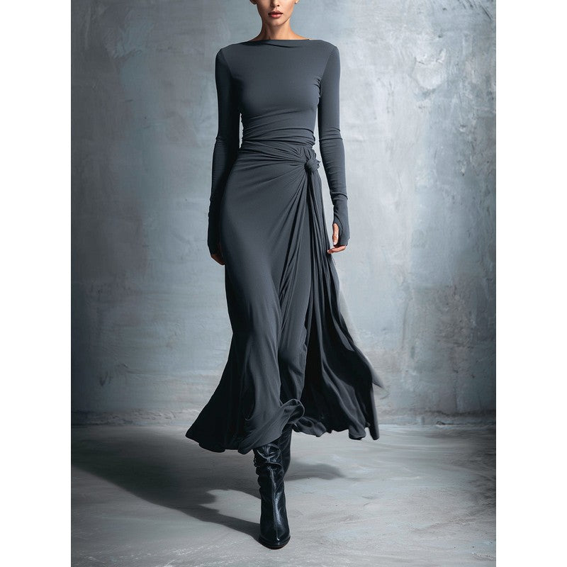 Naiara | Wrap Knot Maxi Dress