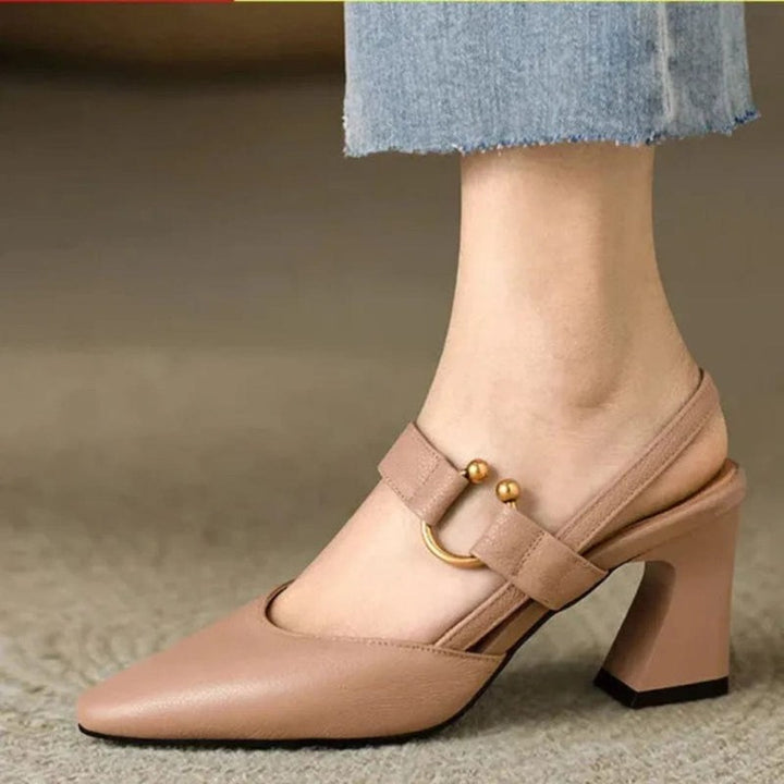 Ombeline | Pointed-Toe Slingback Heels