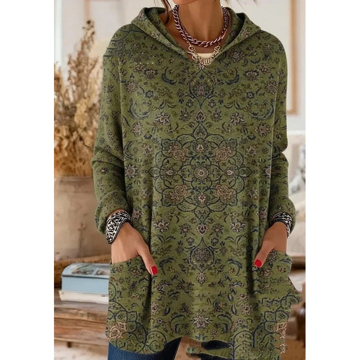 Lizzy | Kapuzen-Tunika mit Retroprint