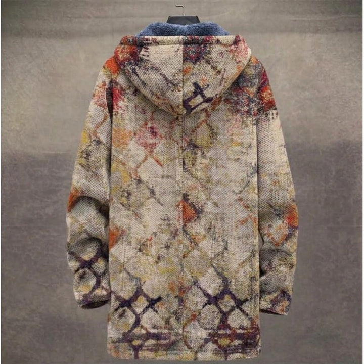 Women's Hooded Painterly Coat