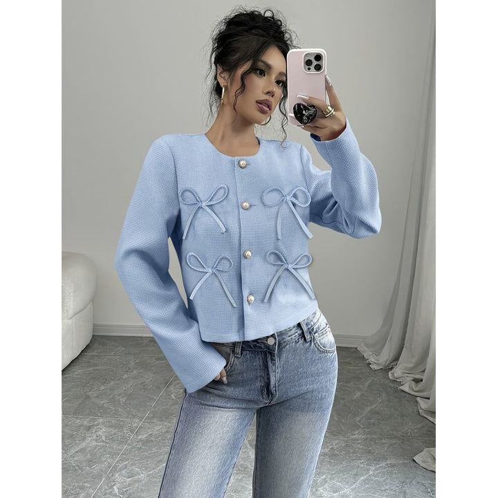 Odette | Cropped Bow-Detail Jacket