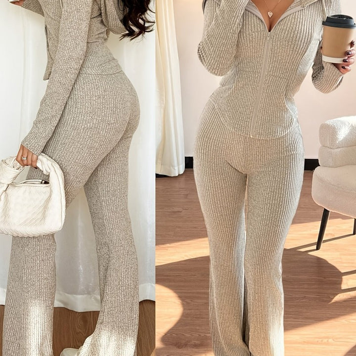 Cassia | Ribbed Two-Piece Lounge Set