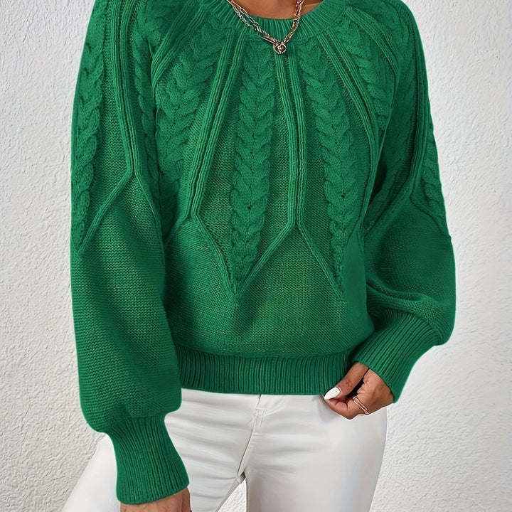 Women's Sweater | Relaxed Cable-Knit Pullover