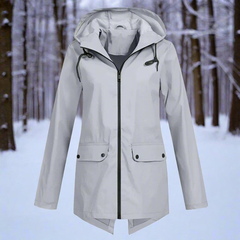 Lorraine | Women's Longline Hooded Rain Jacket