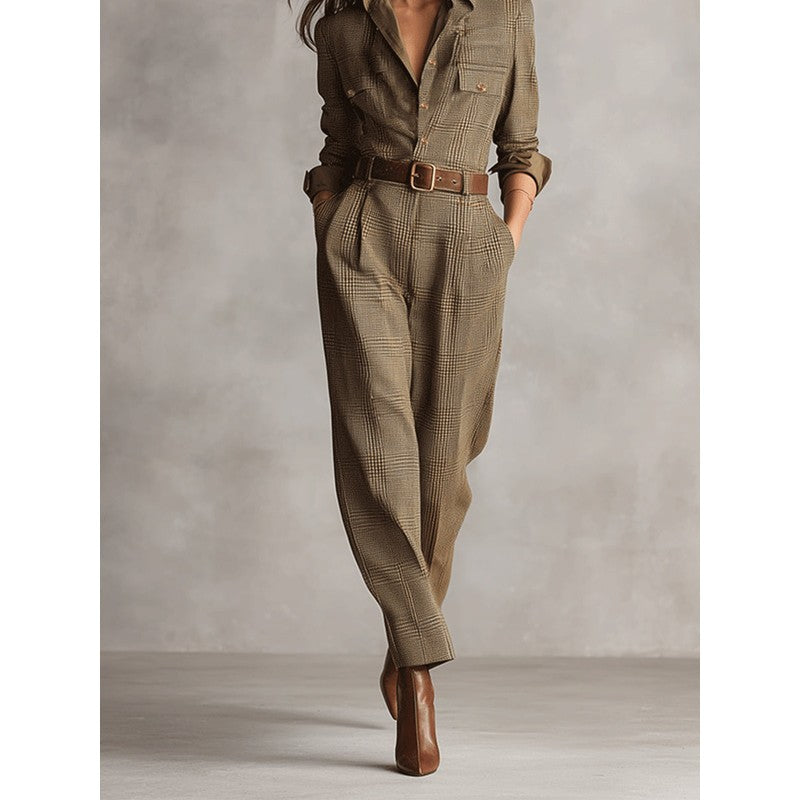 Celia | Utility-Inspired Tapered-Leg Jumpsuit