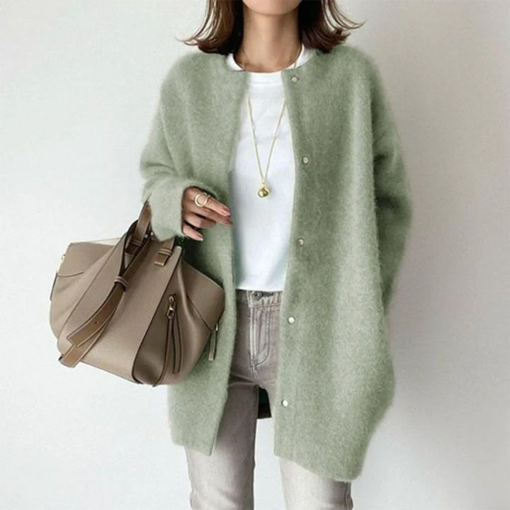 Diana | Button-Front Longline Cardigan