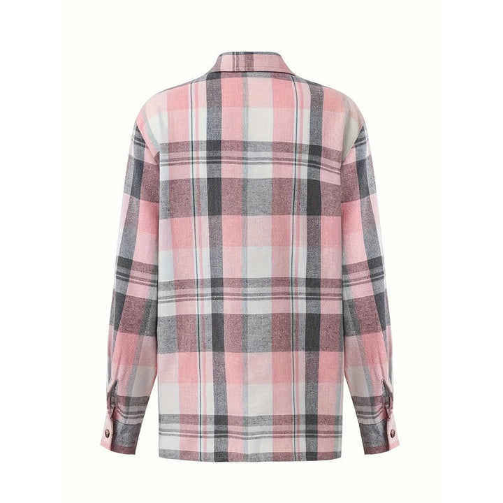 Juliette | Oversized Plaid Long-Sleeve Shirt
