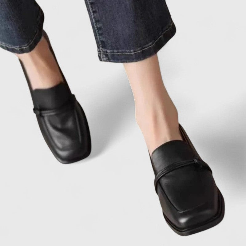 Women Loafers | Retro Knotted Vamp Loafers