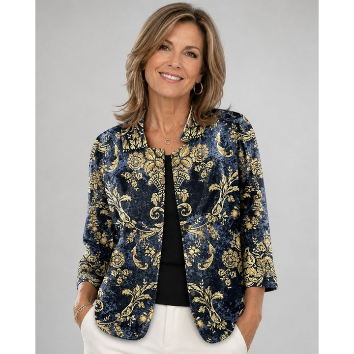 Nolwen | Open Button-Front Relaxed Blouse