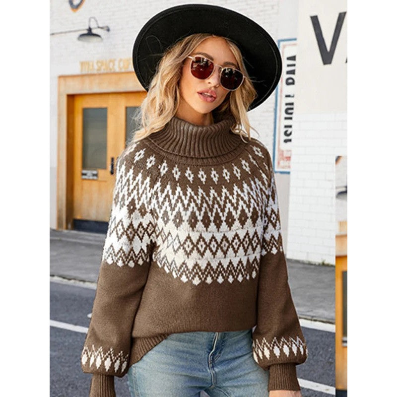 Elaine | Fair Isle Turtleneck Sweater
