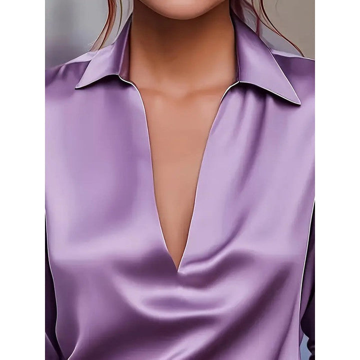 Anna | Soft Structured V-Neck Blouse