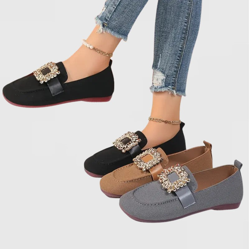 Women's Orthopedic Square-Toe Loafers