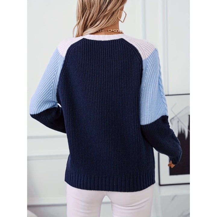 Matilda | Colorblock Cable-Knit Sweater