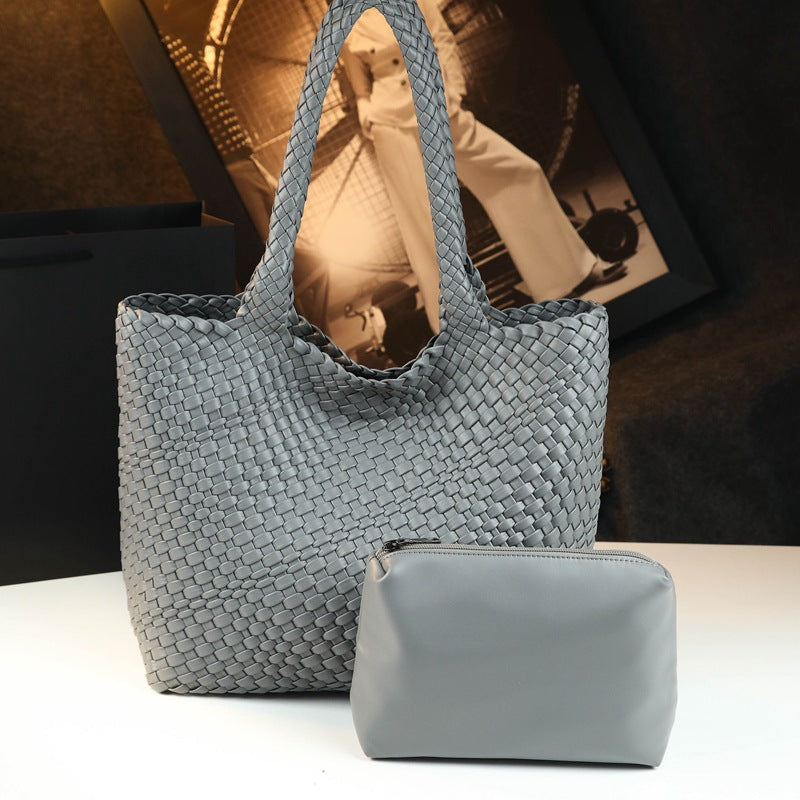 Avery | Geflochtene Leder-Shopper-Tasche
