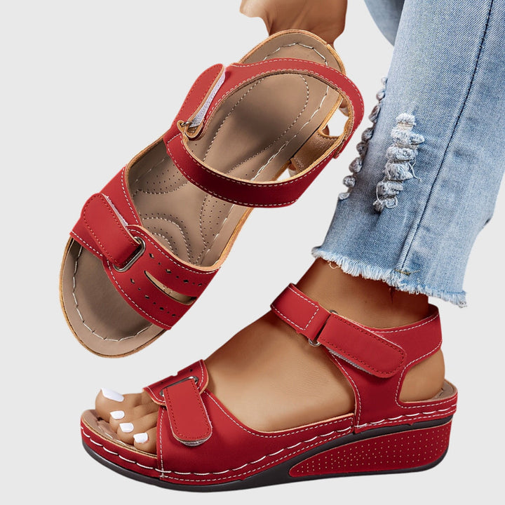 Crystal | Bequeme flache Sandalen