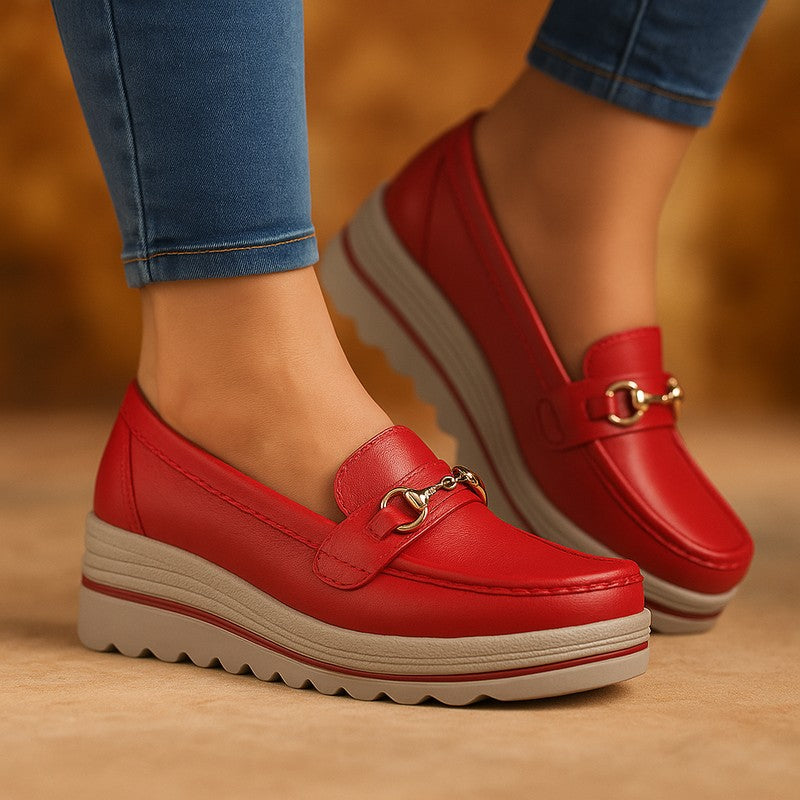 Wren | Moc-Toe Platform Loafer