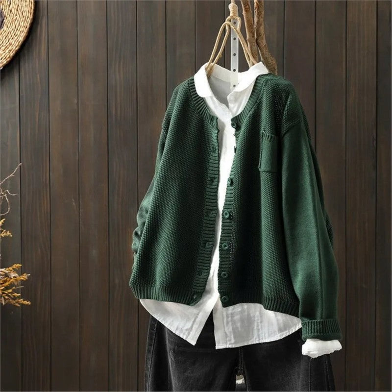 Isabelle | Cardigan dalla vestibilità ampia con bottoni sul davanti