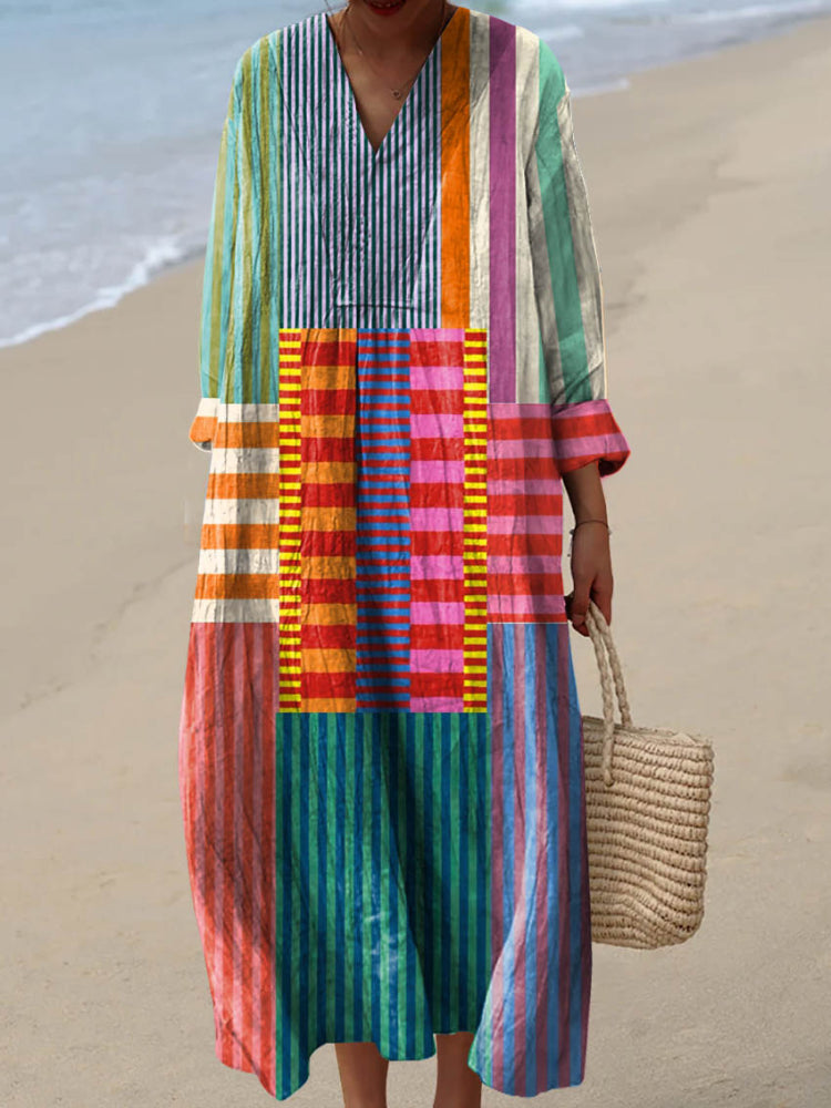 Elizabeth | Colorful Boho Art Dress