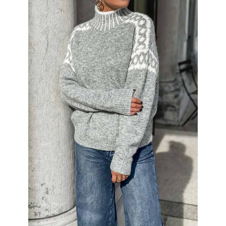 Corinna | Nordic Mock-Neck Sweater
