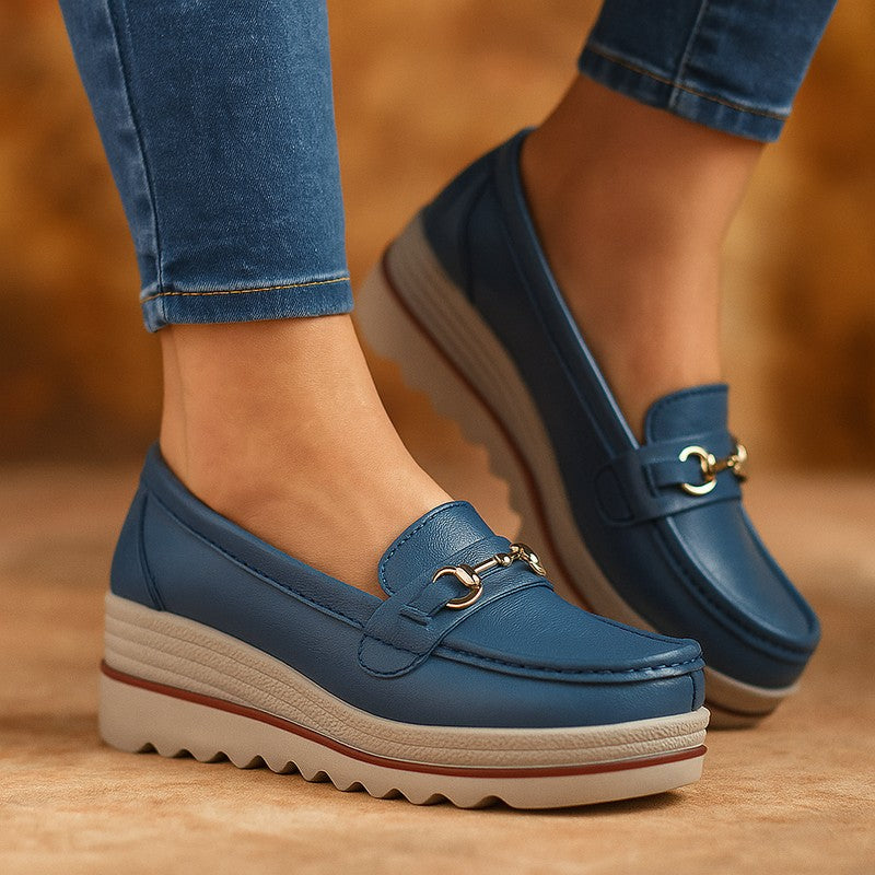 Wren | Moc-Toe Platform Loafer