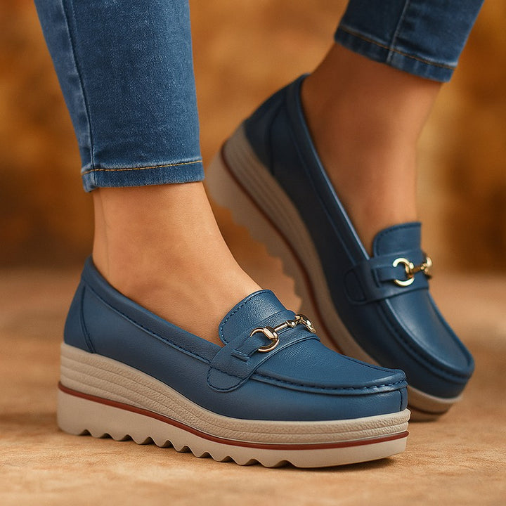 Wren | Moc-Toe Platform Loafer
