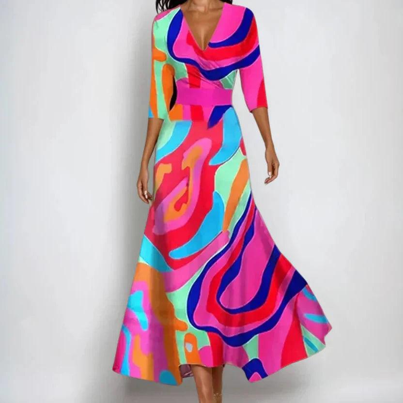 Rachel | Abito elegante da donna con design a portafoglio valorizzante