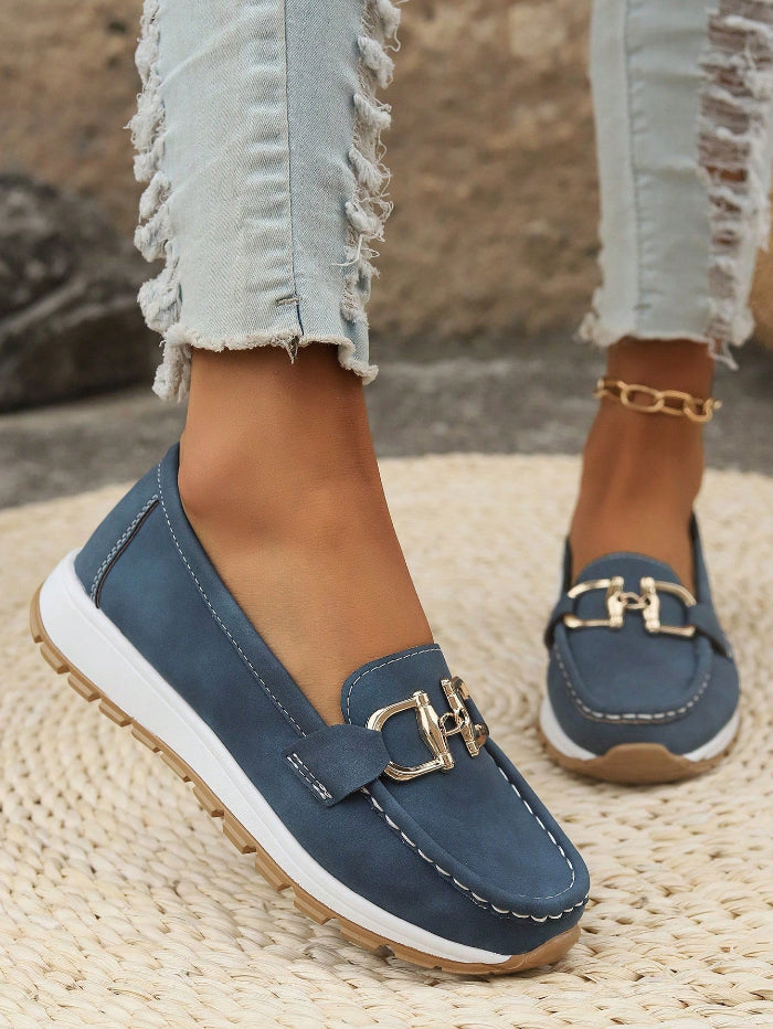 Ellie | Flat Buckle Loafers