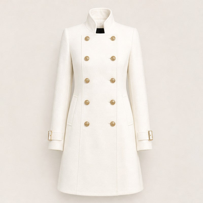 Eleanor | Double-Breasted Knee-Length Coat