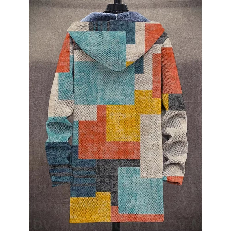 Seraphina | Color-Block Hooded Coat
