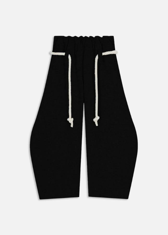 Micah | Baggy-Sweatpants für Damen mit weitem Bein, Gummizug und Schlaufenbund