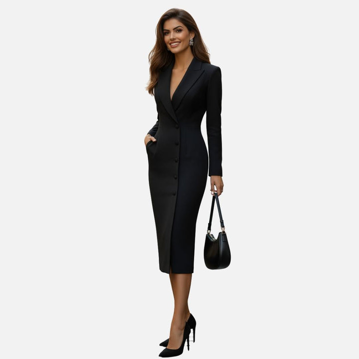 Tifanny | Abito blazer – abito midi aderente a maniche lunghe