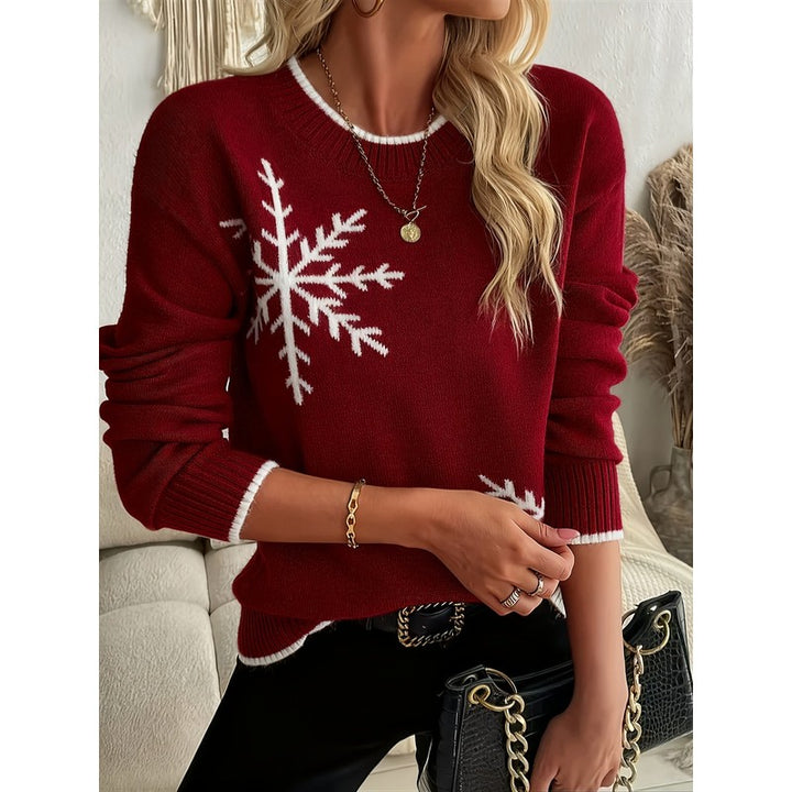 Holly | Snowflake-Embellished Sweater
