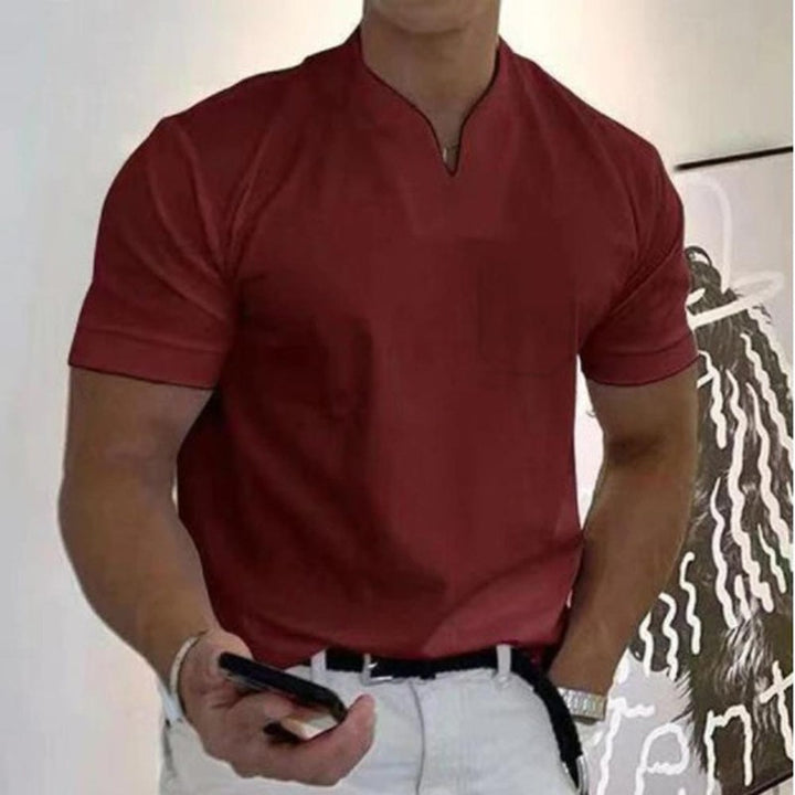 Logan | Structured V-Neck Polo Shirt