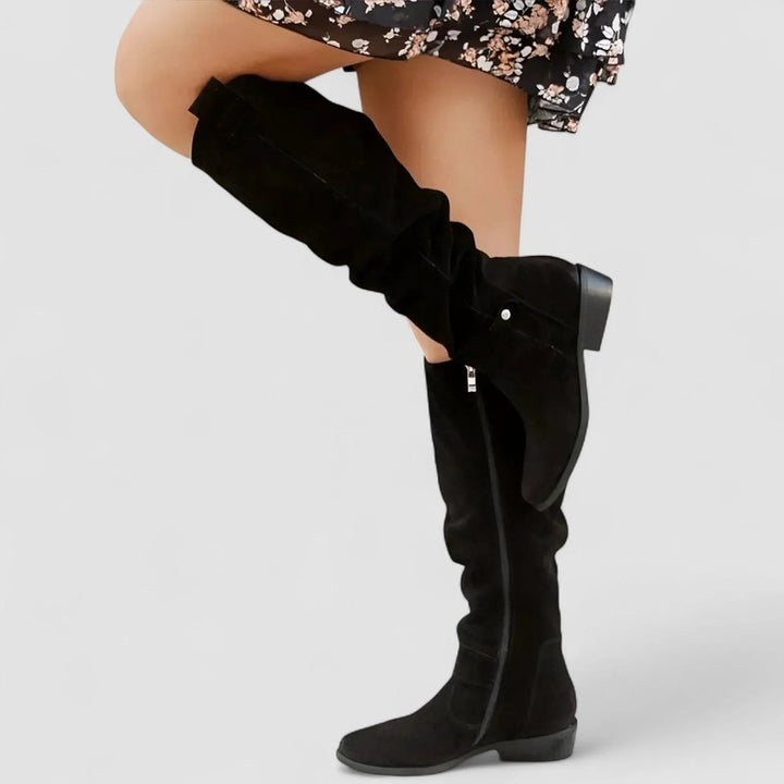 Lucille | Western-Inspired Knee-High Boots