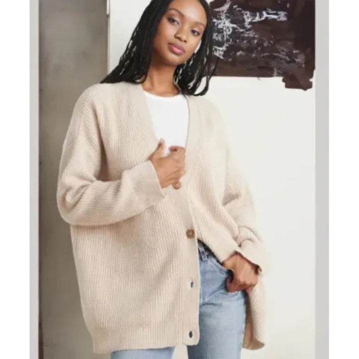Carmina | Relaxed V-Neck Longline Cardigan