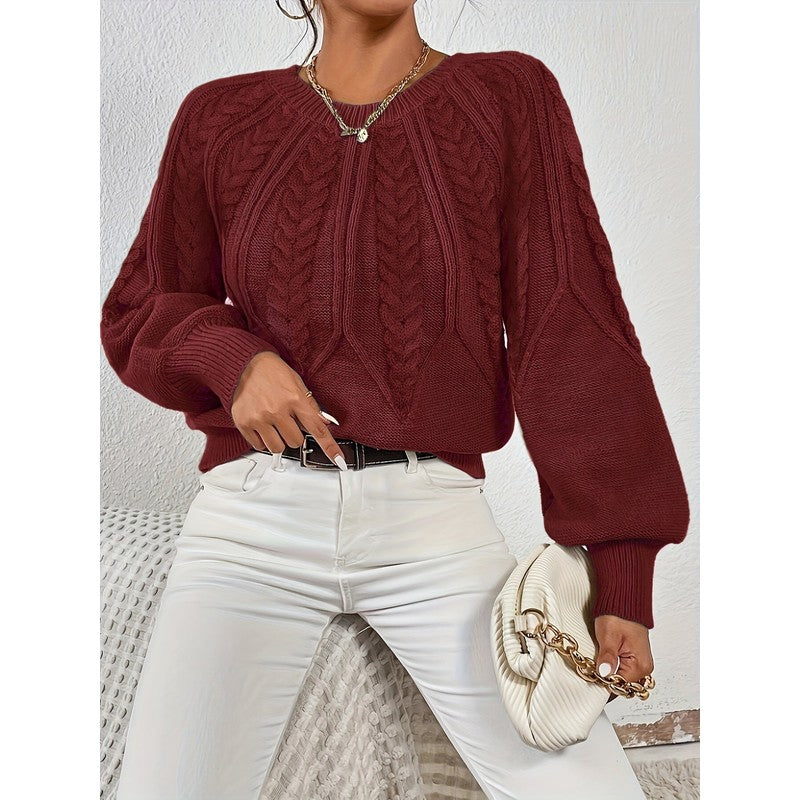 Women's Sweater | Relaxed Cable-Knit Pullover